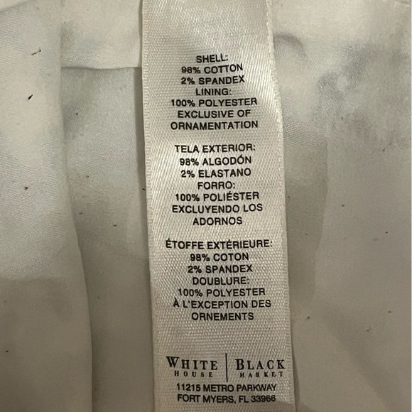 WHBM Stylish Black and White Houndstooth Mini Skirt, size 2 - Picture 9 of 9